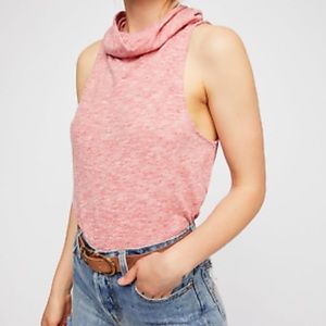 Free People turtleneck pale red tank tee
